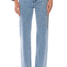 Front View Rilee Embellished Straight Fit Jeans