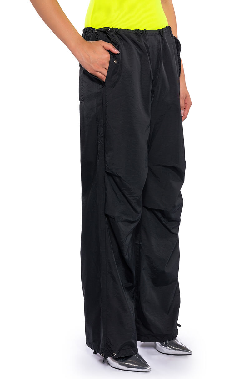 Back View Riley Wide Leg Parachute Pant 5