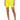 Front View Rio Faux Leather Biker Short In Lime Green