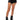 Front View Rio Faux Leather Short In Black