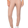 Front View Rio High Rise Legging With 4 Way Stretch In Beige