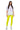 Back View Rio High Rise Legging With 4 Way Stretch In Lime