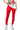 Front View Rio High Rise Legging With 4 Way Stretch In Red