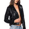 Front View Rio Holographic Pu Moto Jacket