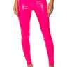 Front View Rio Neon High Rise Legging With 4 Way Stretch In Neon Pink