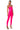 Detail View Rio Neon High Rise Legging With 4 Way Stretch In Neon Pink