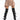 Front View Rio Pleated Faux Leather Mini Skirt