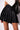 Front View Rio Pleated Faux Leather Mini Skirt