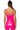 Extra View Rio Sweetheart Neck Faux Leather Bodysuit In Neon Pink