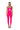 Extra View Rio Sweetheart Neck Faux Leather Bodysuit In Neon Pink