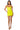 Side View Rio Sweetheart Neck Faux Leather Bodysuit In Yellow