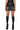 Front View Rock On Lace Up Mini Skirt