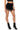 Front View Rock Star Chic Studded Stretch Mini Skirt