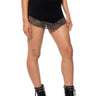 Front View Rock Star Chic Studded Stretch Mini Skirt