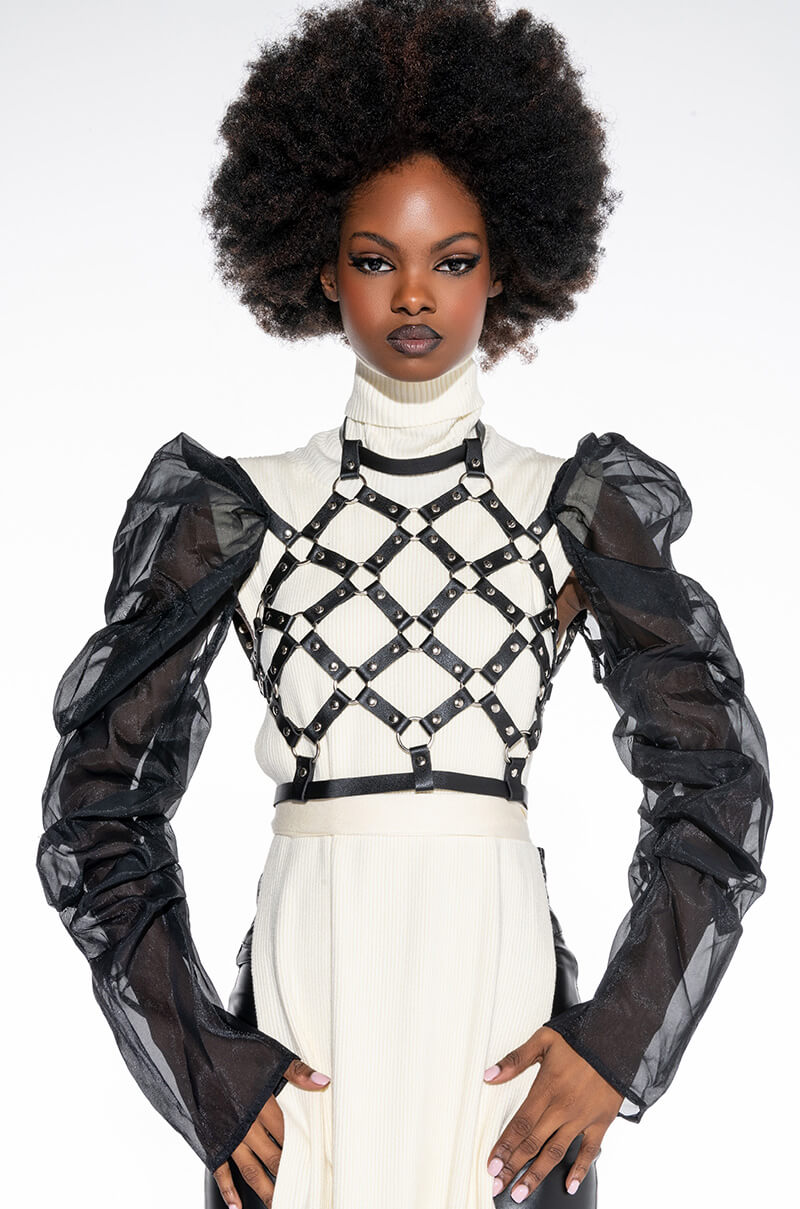 Front View Rockstar Lifestyle Harness Bolero