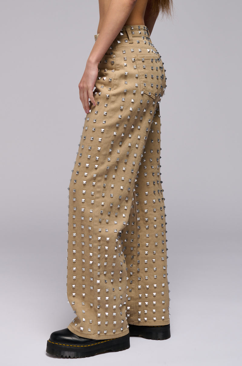 Side View Rockstar Mami Straight Leg Denim Pant