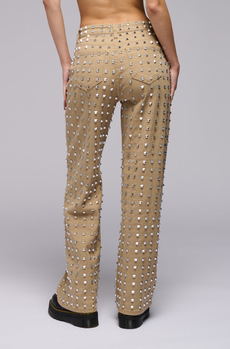 Back View Rockstar Mami Straight Leg Denim Pant