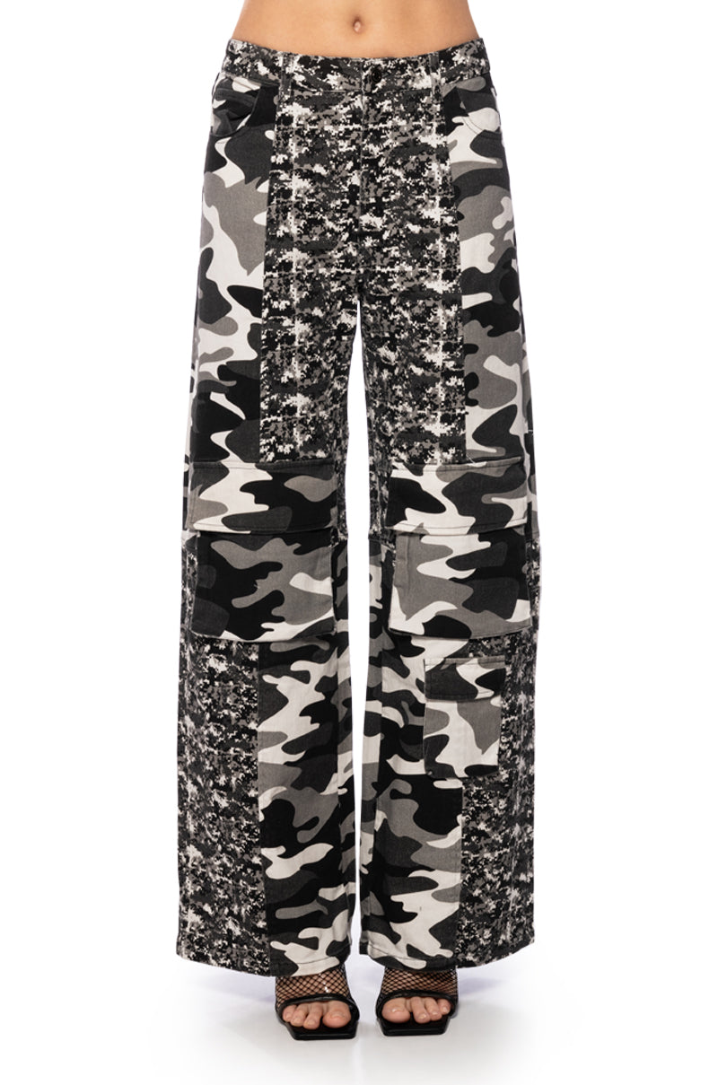 Back View Roger That Camo Wide Leg Jean 2