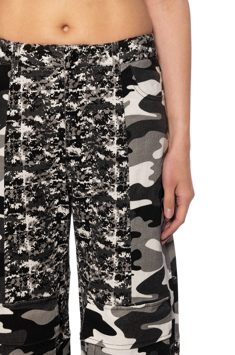 Extra View Roger That Camo Wide Leg Jean 5