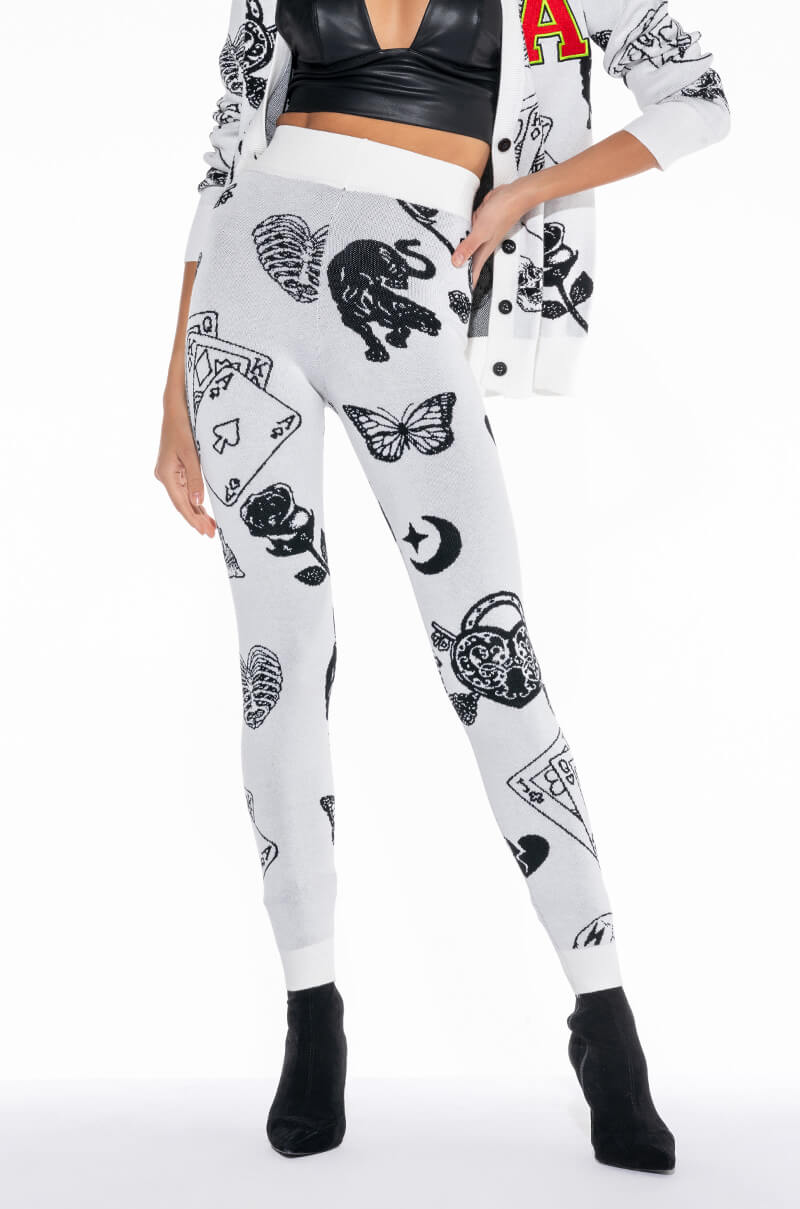 Front View Roll The Dice Knit Jogger