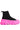 Side View Rollin Black And Pink High Top Sneaker