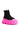 Back View Rollin Black And Pink High Top Sneaker