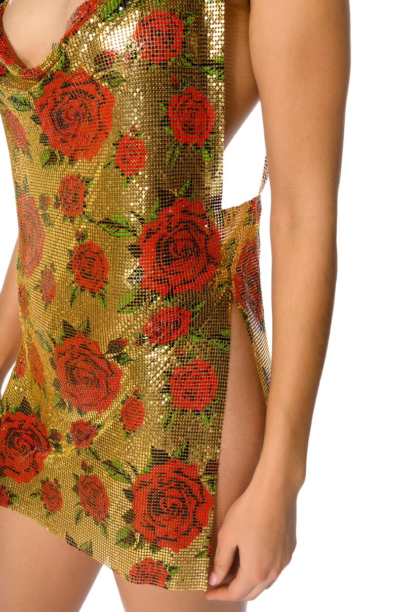 ROMANCE CHAINMAIL MINI DRESS AKIRA ROMANCE CHAINMAIL MINI DRESS AKIRA