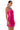 Side View Romance Lives On Cowl Neck Mini Dress In Fuchsia