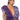 Front View Romantic Ruffled Bodysuit In Purple