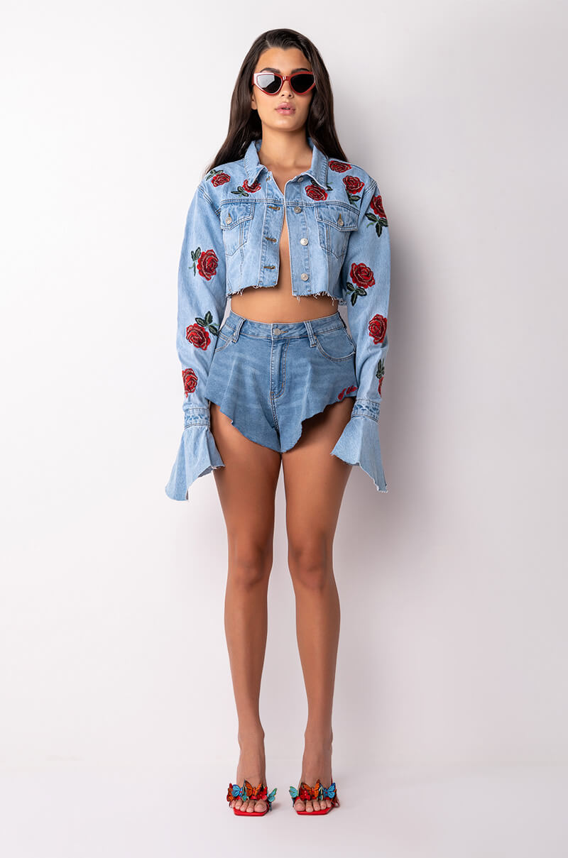 Extra View Romantic Walks Denim Jacket