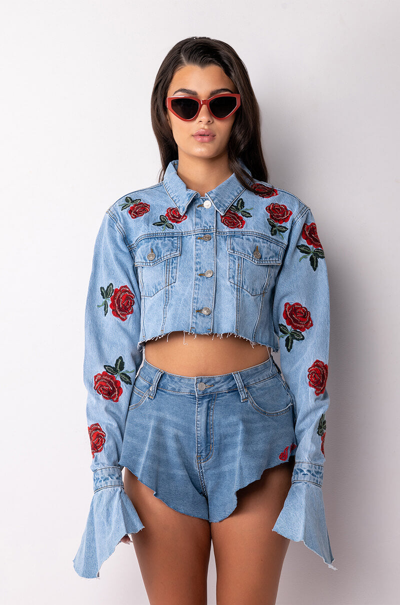 Extra View Romantic Walks Denim Jacket