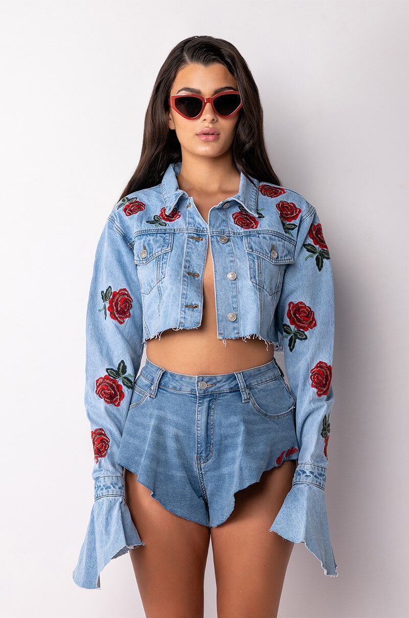 Extra View Romantic Walks Denim Jacket