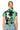 Full View Romanticize Me Pleated Knit Mock Neck Top In Green Multi