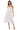 Front View Rose Tiered Sleeveless Maxi Dress In White