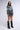 Extra View Rosie Butterfly Denim Patch Sweatshirt Dress