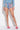 Front View Rough Around The Edges String Detail High Rise Denim Short