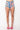 Back View Rough Around The Edges String Detail High Rise Denim Short