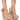 Front View Roundabout Chunky Croc Mary Jane Pump In Nude