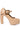 Side View Roundabout Chunky Croc Mary Jane Pump In Nude