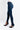 Side View Ruby High Rise Skinny Jeans in Dark Blue Denim