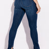 Front View Ruby High Rise Split Hem Skinny Jeans