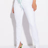 Front View Ruby High Rise Split Hem Skinny Jeans