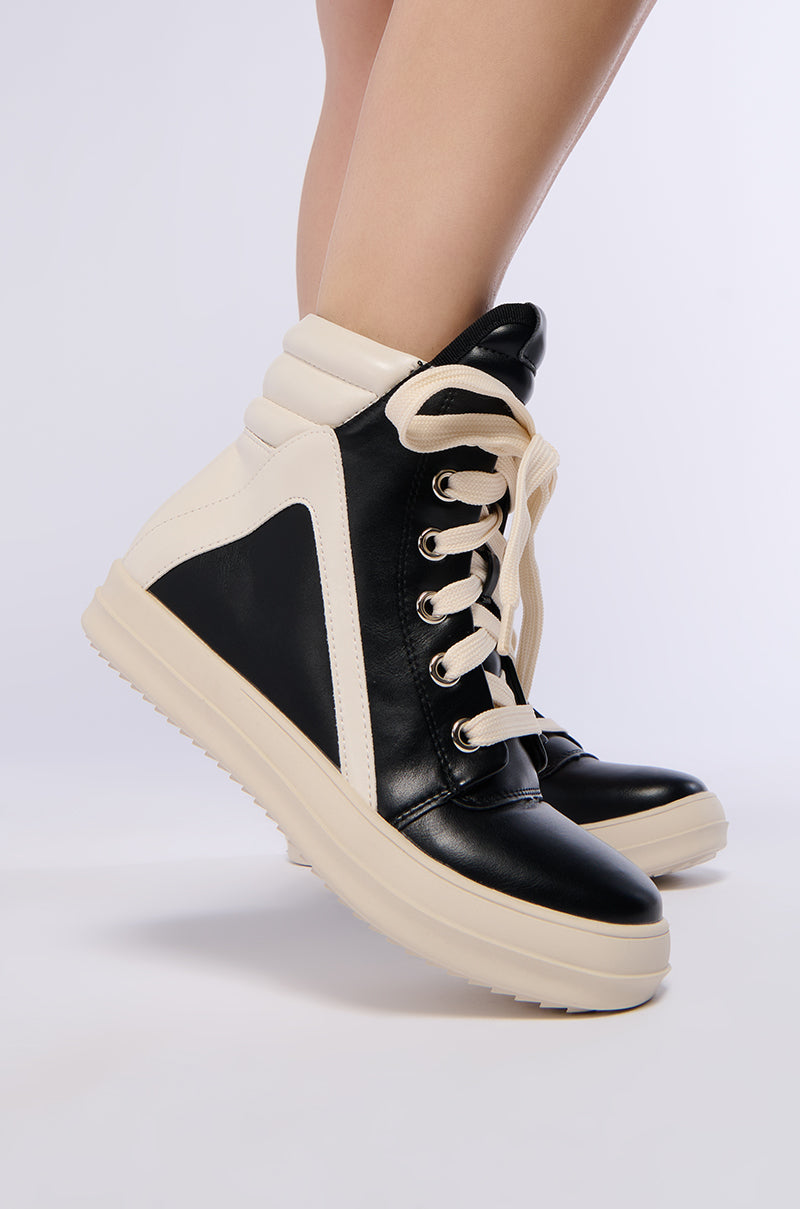 RUBY HIGH TOP SNEAKER IN BLACK view 0