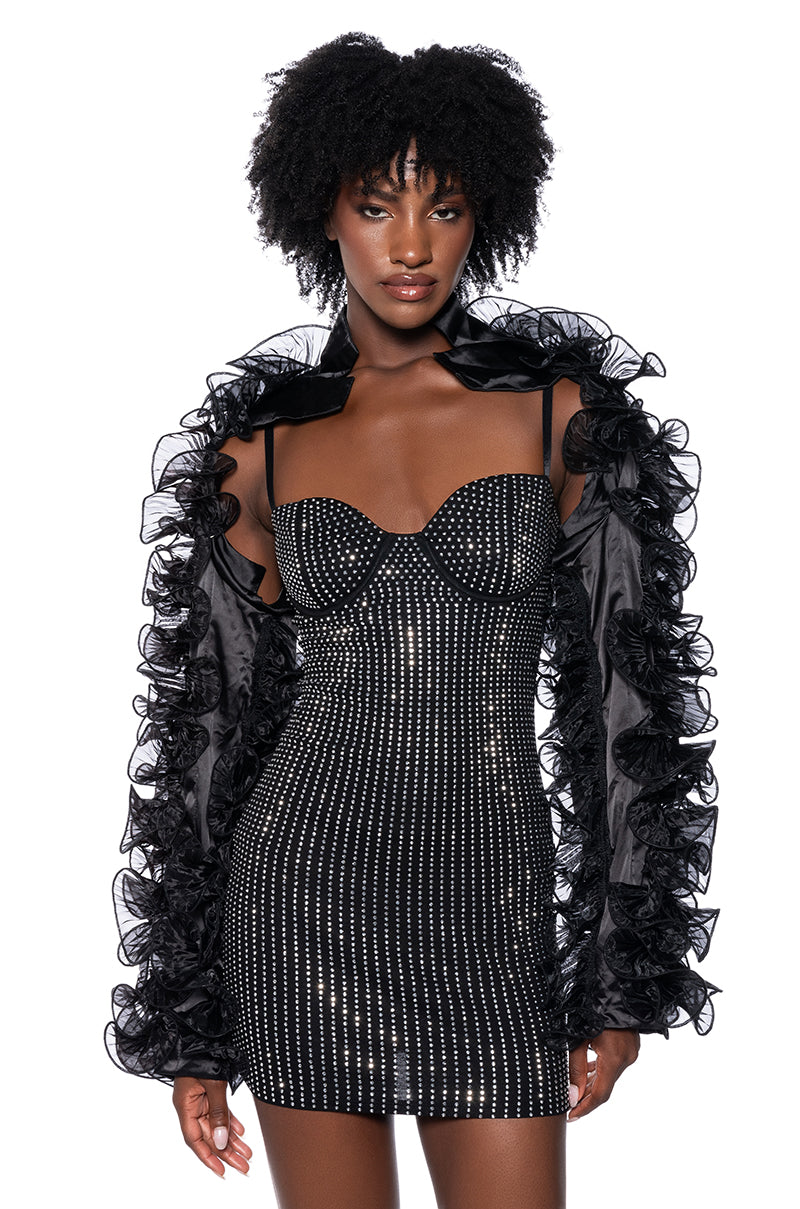 RUFFLE BOLERO BLAZER view 0