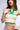 Front View Rugby Vibe Halter Neck Sweater Top