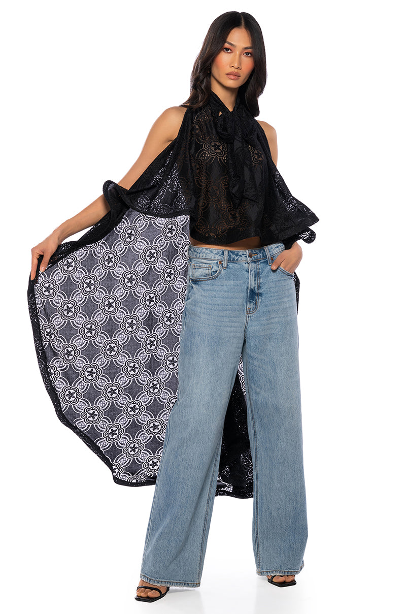 Front View Run The Show Dramatic High Low Tank Top 0