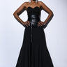 Front View Run The World Strapless Maxi Dress