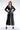 Front View Runaway Baby Long Sequin Trench Jacket