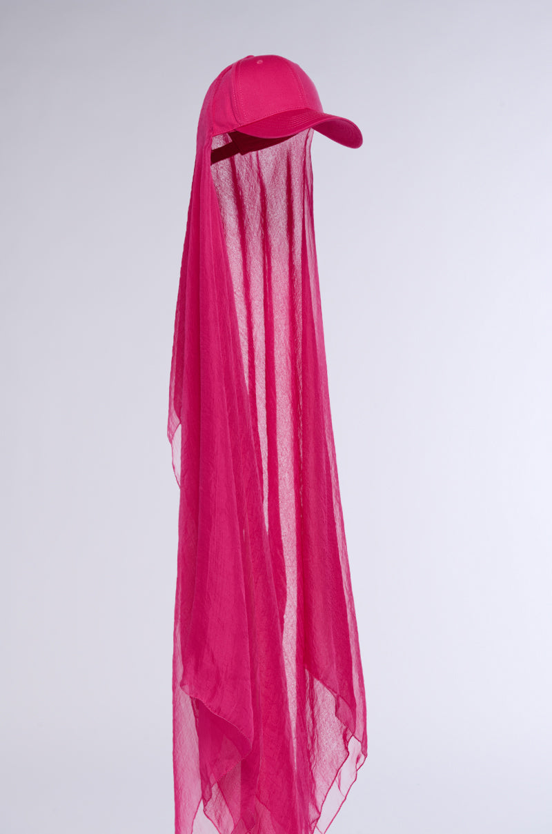 Full View Runway Cape Hat In Pink