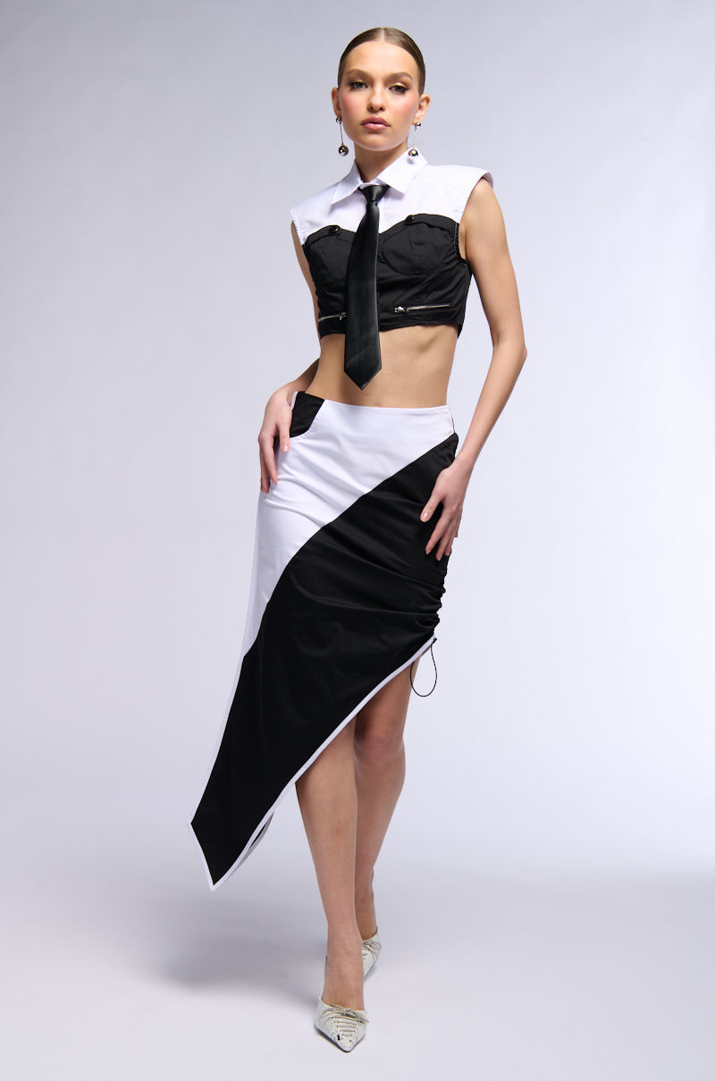 Extra View Sabrina Asymmetric Midi Skirt 5